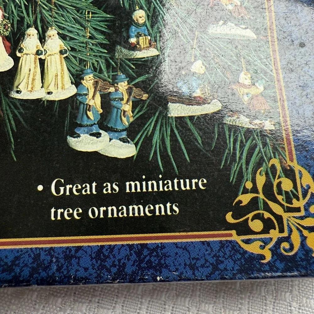 Vintage 4 Sets Victorian Animal‎ Christmas Ornaments Mini Set 20 & 18 Polystone
